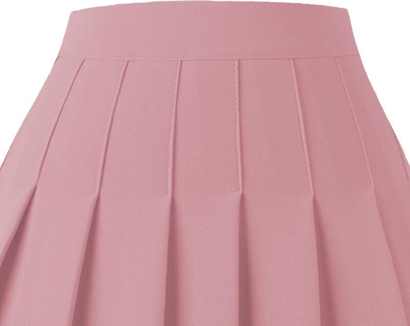 Women's Pleated Skirt Mini Skater Basic Skirts High Waist School Girls Uniform Short Cheerleader Skirt - Image 2