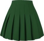 Women's Pleated Skirt Mini Skater Basic Skirts High Waist School Girls Uniform Short Cheerleader Skirt