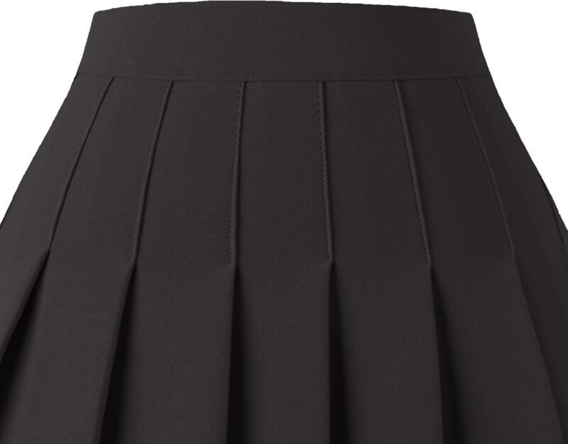 Women's Pleated Skirt Mini Skater Basic Skirts High Waist School Girls Uniform Short Cheerleader Skirt - Image 2