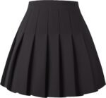 Women's Pleated Skirt Mini Skater Basic Skirts High Waist School Girls Uniform Short Cheerleader Skirt