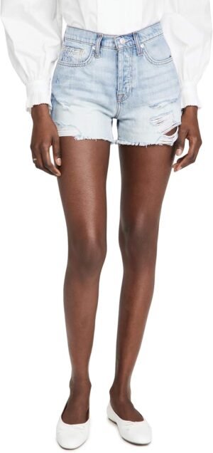 Women's  Cutoffs Shorts in Cosmic Blue Rigid
