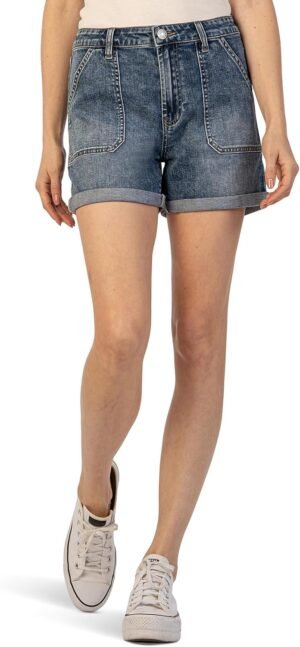 Women's  High-Rise Shorts Roll-up W/Pork Chop Pockets