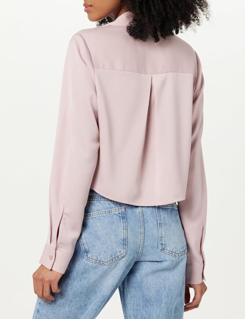 Women's  Silky Cropped Blouse - Image 2