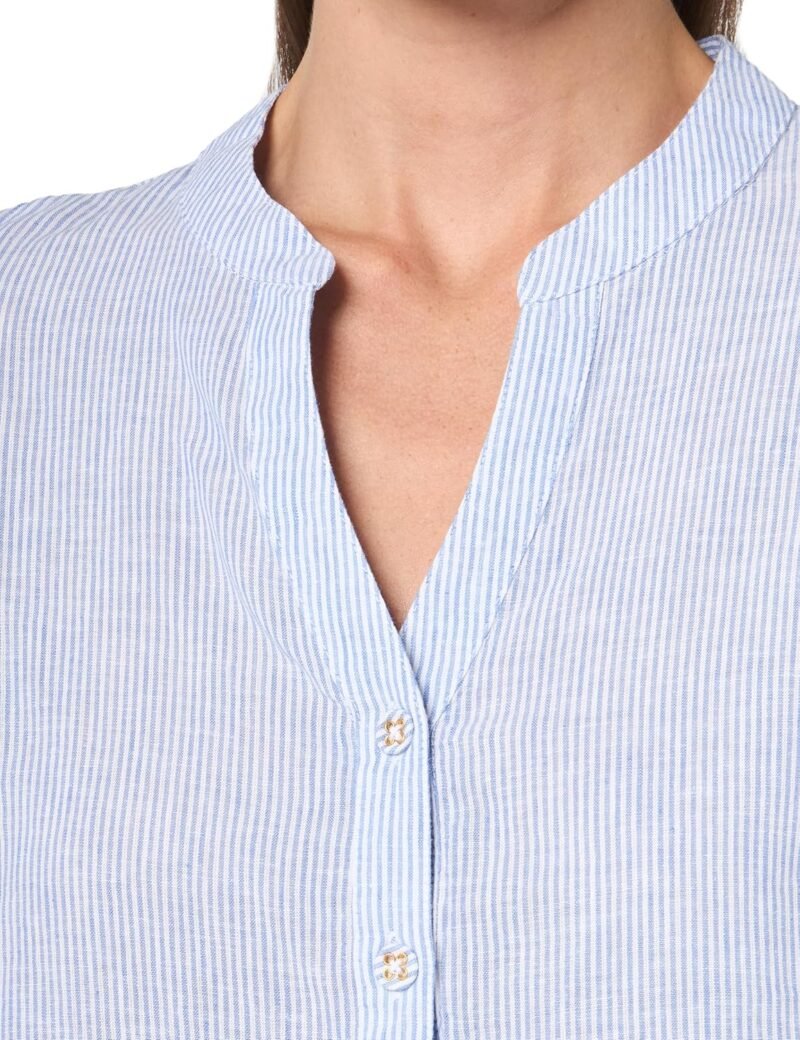 Women's  Short Sleeve Linen Blend Shirt - Image 2